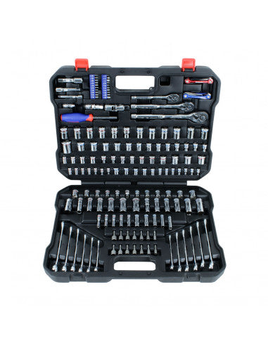 JUEGO DADOS COMBINADOS  1/4 3/8 1/2  164 PIEZA (WK-JDC164) - WORKPRO