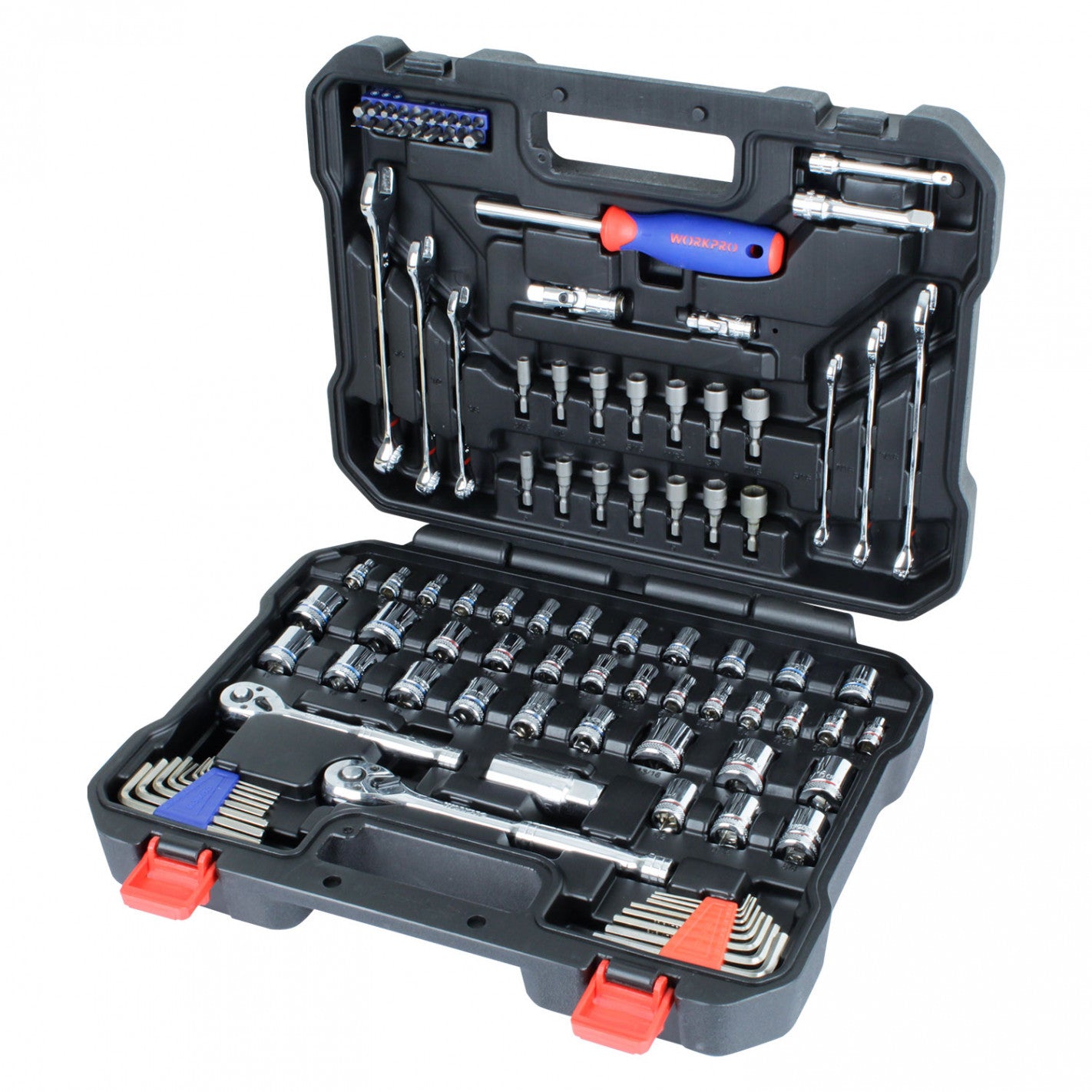 JUEGO DADOS COMBINADOS  1/4  3/8 101 PIEZAS (WDC38191) - WORKPRO