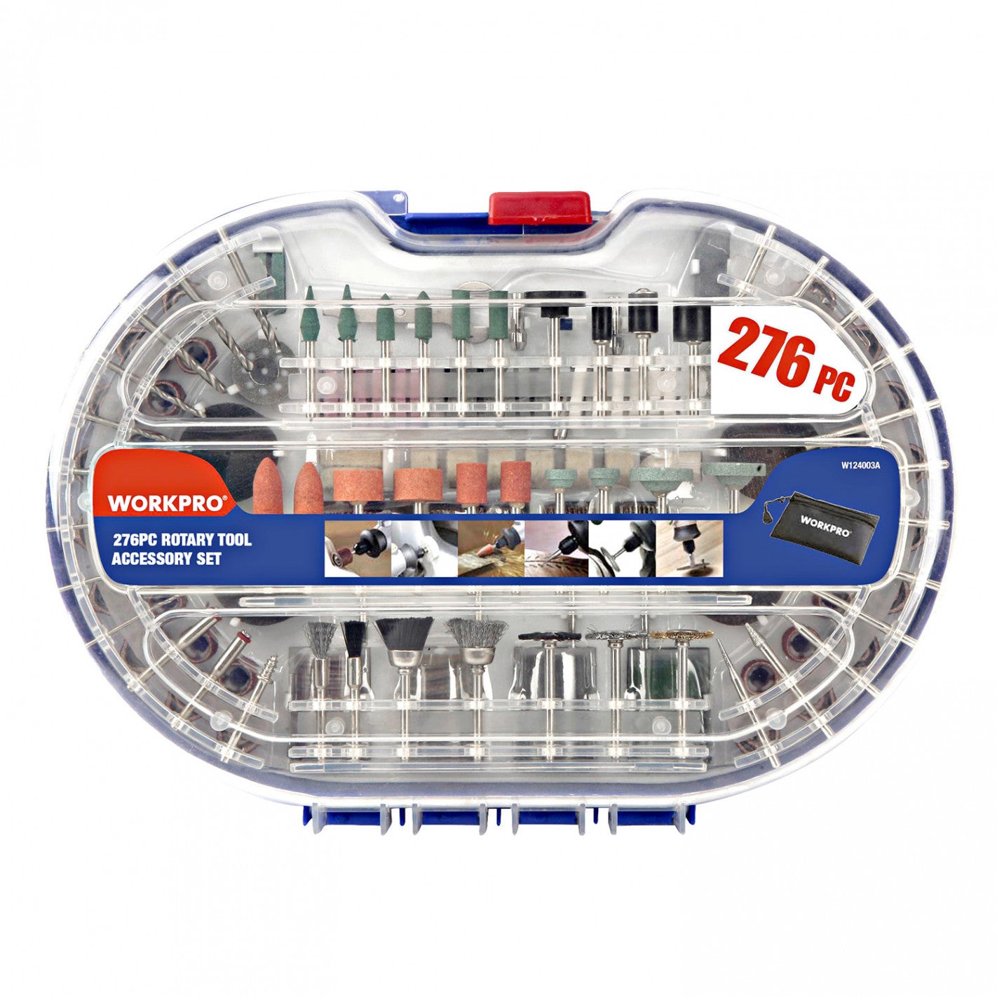 JUEGO DE ACCESORIOS MULTIPROPOSITO 276 PIEZAS (WJAM276) - WORKPRO