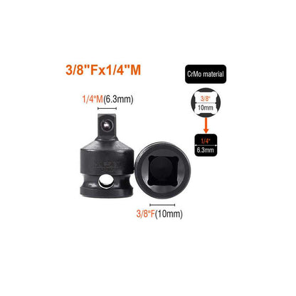 Set de adaptadores de Impacto 1/2" 8 Piezas Harden