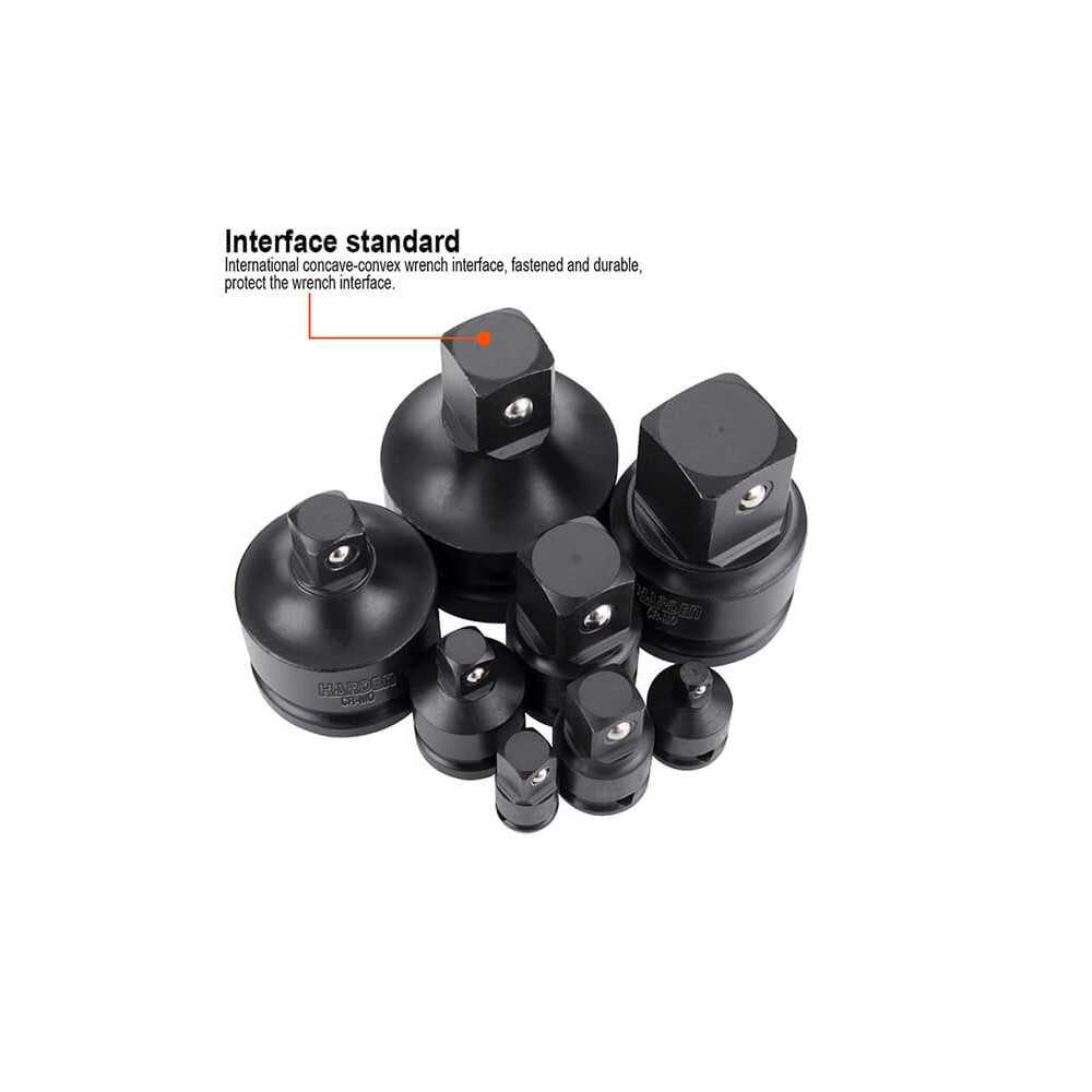 Set de adaptadores de Impacto 1/2" 8 Piezas Harden