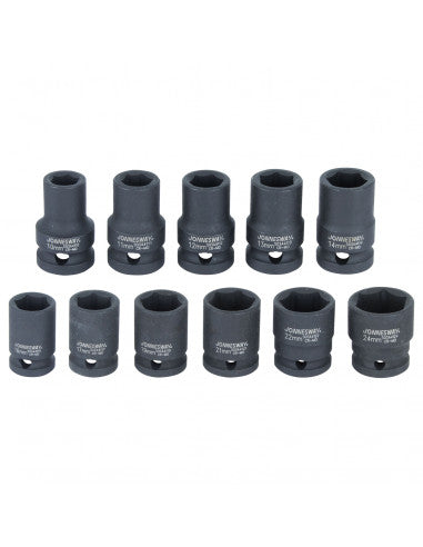 JUEGO de DADOS 1/2" 11 piezas S03A4111S (S03A4111S) - JONNESWAY