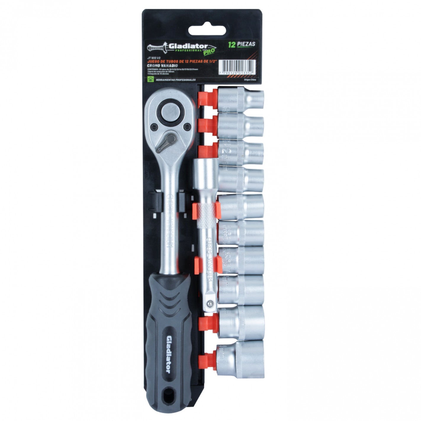 JUEGO de DADOS 1/2" 12 PCS JT 1012 1/2