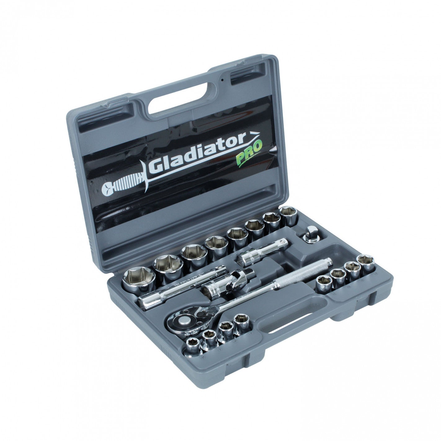 JUEGO de DADOS 1/2" 21 PCS JT 821 (DADOS) - GLADIATOR