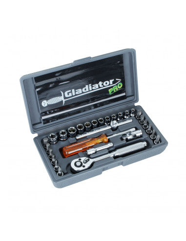 JUEGO de DADOS 1/4" 29 PCS JT 829 (829) - GLADIATOR