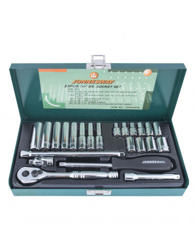 JUEGO de DADOS 1/4" Pulgadas 23 S05H2223S (S05H2223S) - JONNESWAY