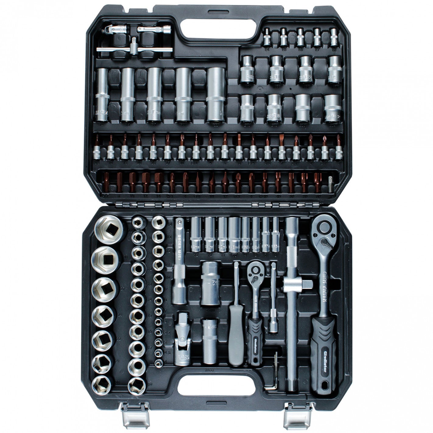 JUEGO de DADOS 1/4" y 1/2" 110 PCS JT 10110