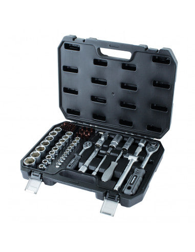JUEGO de DADOS 1/4" y 1/2" 73 PCS JT 1073 (1073) - GLADIATOR