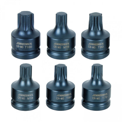 JUEGO de DADOS IMPACTO 3/4" TORX E IMBUS S64A6306S
