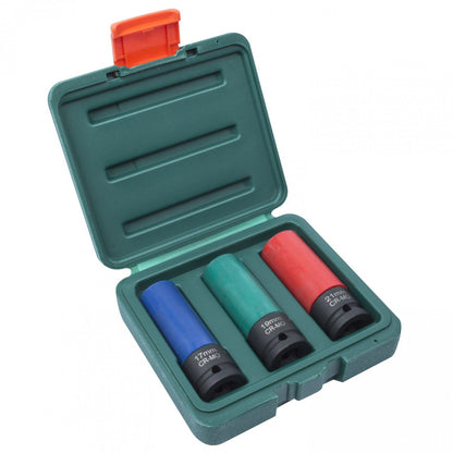 JUEGO de DADOS IMPACTO LLANTAS ALEACION 3 piezas - JONNESWAY