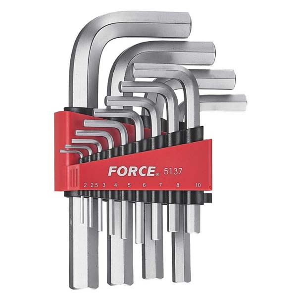 Jgo. llaves allen  2.0-19 mm. 13 pzas. (5137) - FORCE