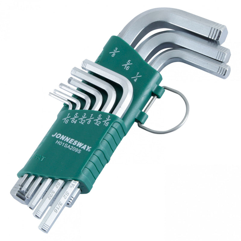 JUEGO DE LLAVES HEXAGONALES CORTAS H01SA209S - JONNESWAY