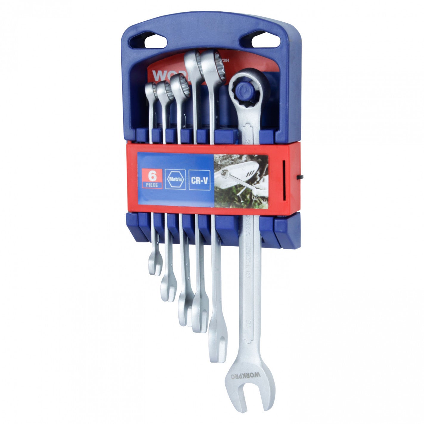 JUEGO DE LLAVES PUNTA CORONA 6 PIEZAS W003304WE (W003304WE) - WORKPRO