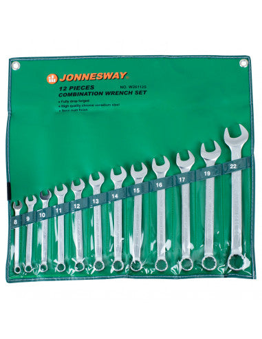 JUEGO de LLAVES PUNTA CORONA 8-22mm 12 pcs W26112S (W26112S) - JONNESWAY