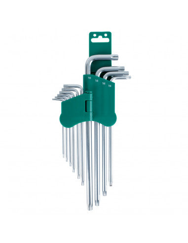 JUEGO de LLAVES TORX TAMPER PROOF 10 piezas H08S11 (H08S11) - JONNESWAY