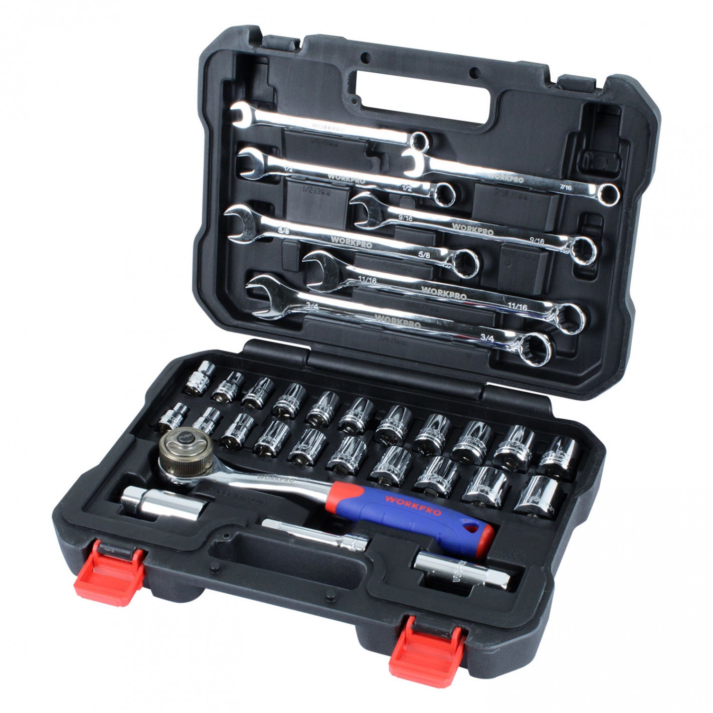 JUEGO DE LLAVES Y DADOS 3/8" 32 PIEZAS W003001WE (W003001WE) - WORKPRO