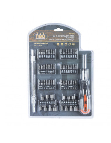 JUEGO de PUNTAS DESTORNILLAR 58 piezas D858B (D858B) - NEO