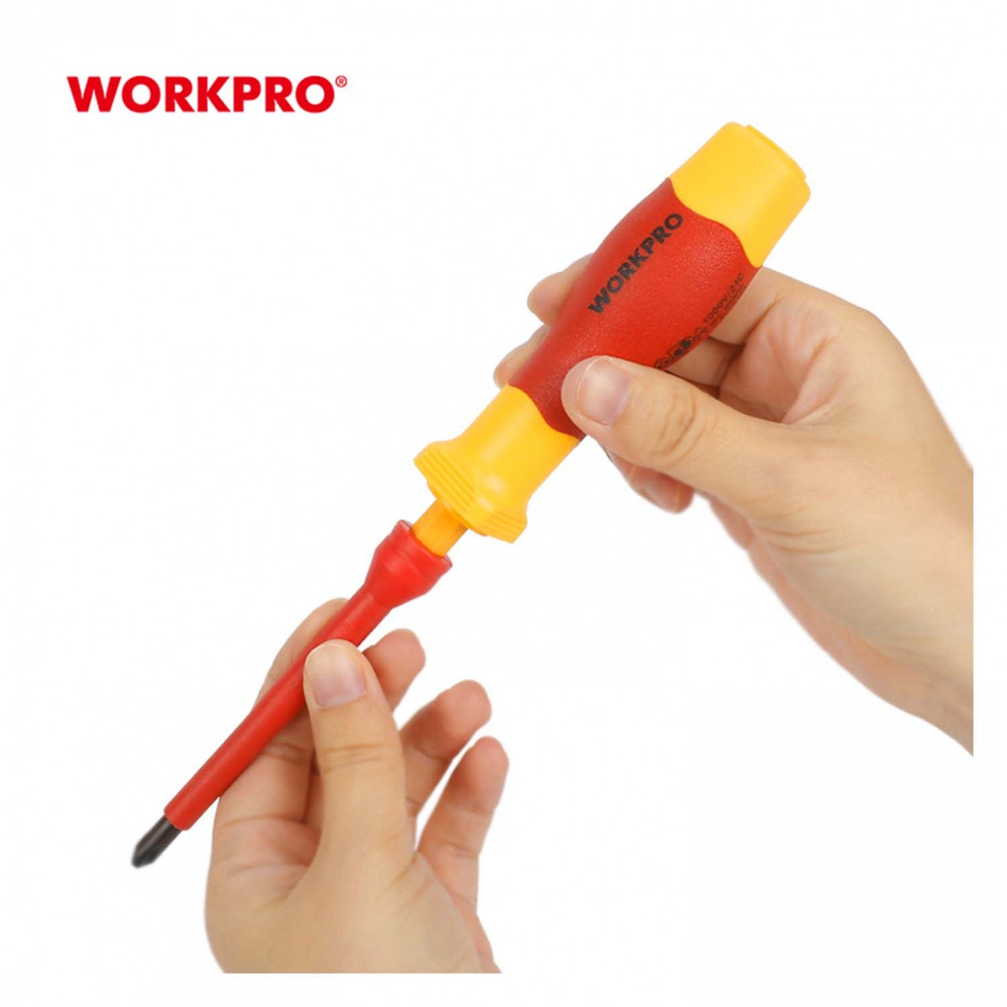 JUEGO DESTORNILLADORES AISLADOS 12 PIEZAS WP341018 1000V VDE - WORKPRO