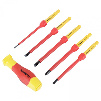 JUEGO DESTORNILLADORES AISLADOS 12 PIEZAS WP341018 1000V VDE - WORKPRO