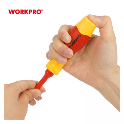 JUEGO DESTORNILLADORES AISLADOS 12 PIEZAS WP341018 1000V VDE - WORKPRO