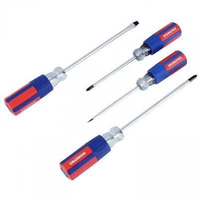 JUEGO DESTORNILLADORES AISLADOS 4 PIEZAS W004140WE 1000V VDE - WORKPRO