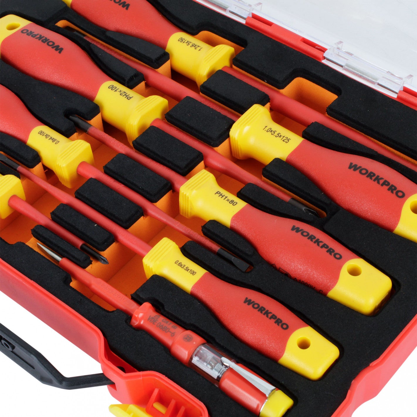 JUEGO DESTORNILLADORES AISLADOS DE 8 PIEZAS 1000V VDEV - WORKPRO