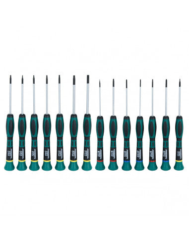 JUEGO DESTORNILLADORES PRECISION 14 (piezas) - JONNESWAY