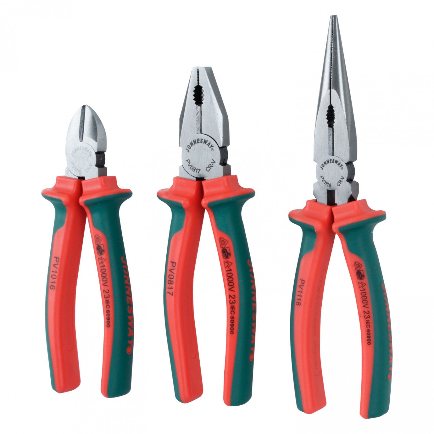 KIT ALICATE DESTORNILLADOR AISLACION PSV218S 1000V VDE- JONNESWAY