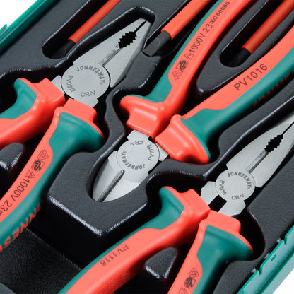 KIT ALICATE DESTORNILLADOR AISLACION PSV218S 1000V VDE- JONNESWAY