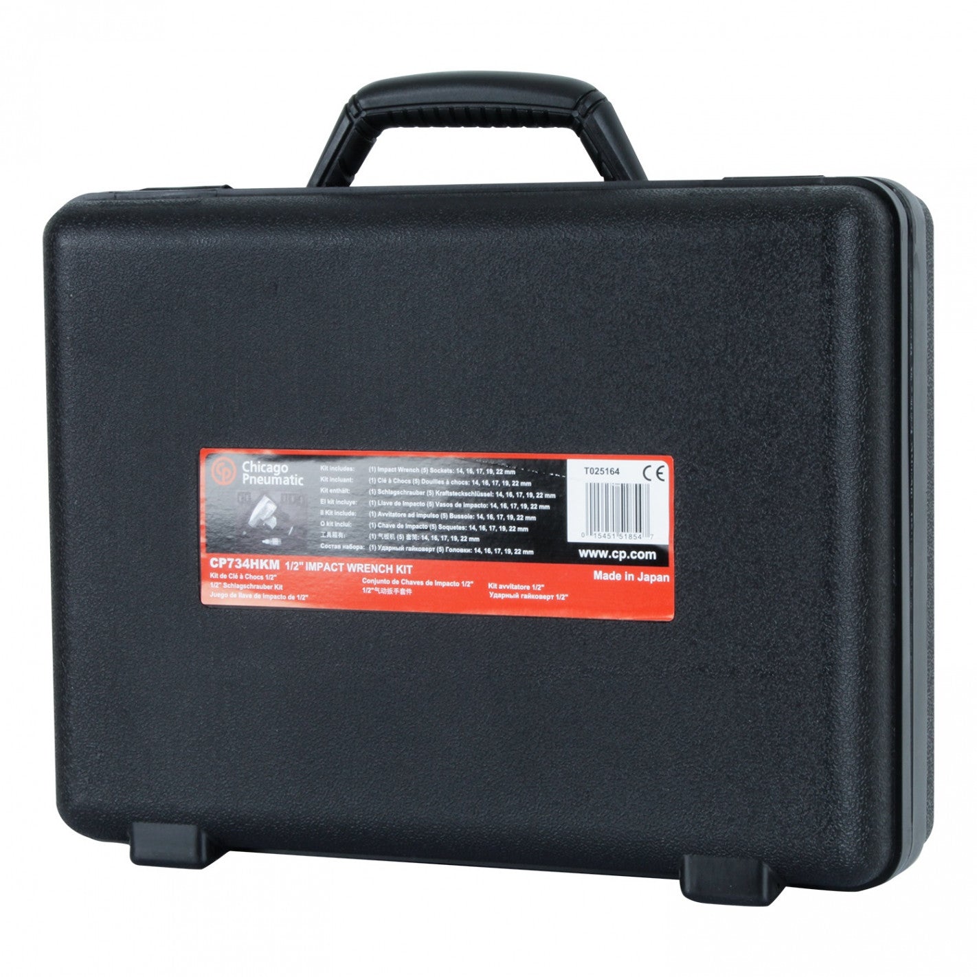 KIT LLAVE de IMPACTO 1/2" Incluye dados CP734HK-M - CHICAGO PNEUMATIC