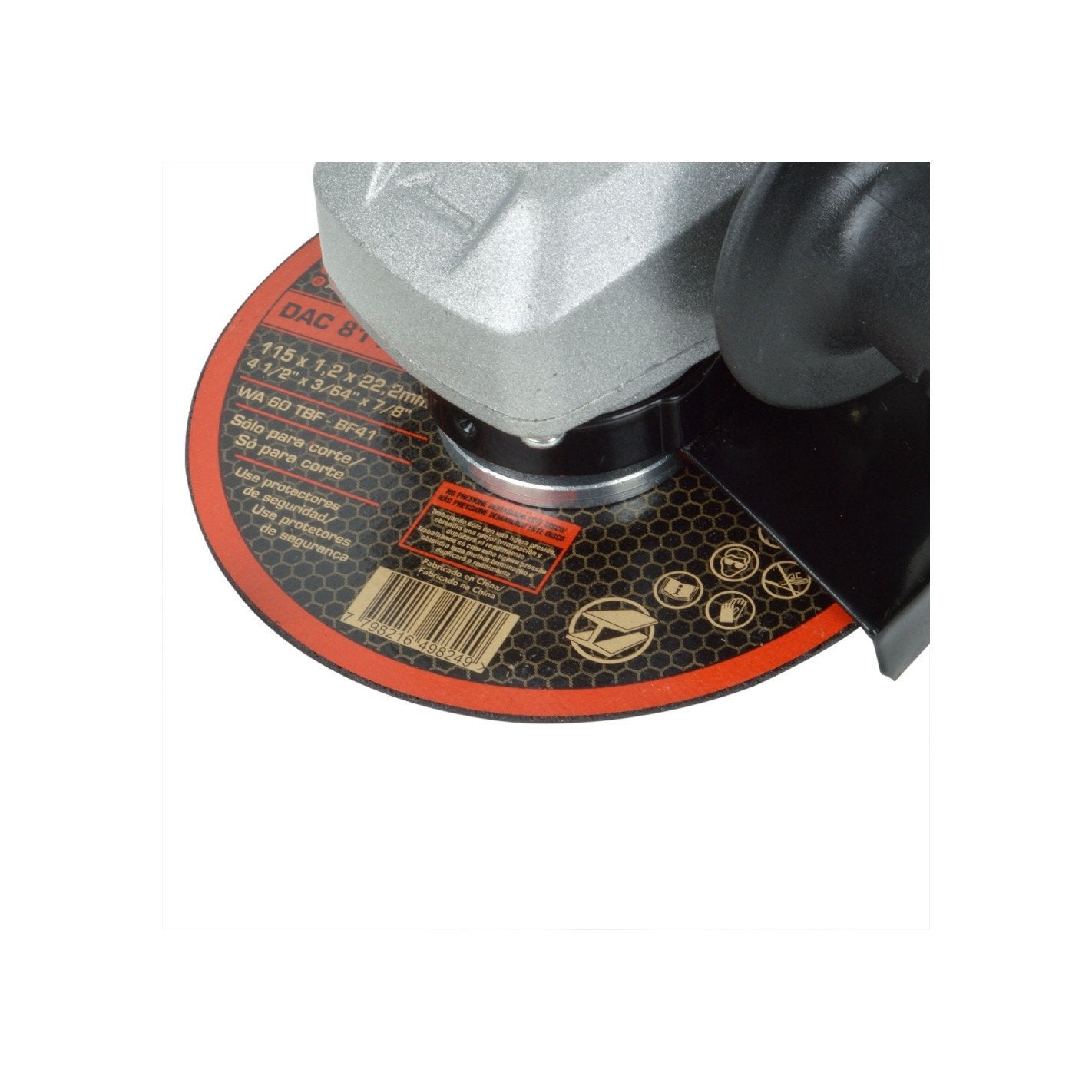 KIT SOLDADORA 200AMP+ESMERIL 4,5" + DISCOS IE 6200