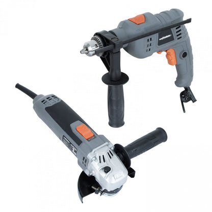 KIT TALADRO 13 MM + ESMERIL 4 1/2" + 10 DISCOS