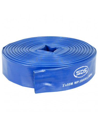MANGUERA DESCARGA AGUA 3" 1.4mm x 50mts 2 Bar (SDS3) - SDS POWER
