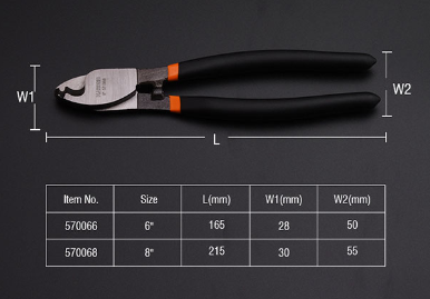 Alicate Corta cables Cobre o aluminio 8" Harden