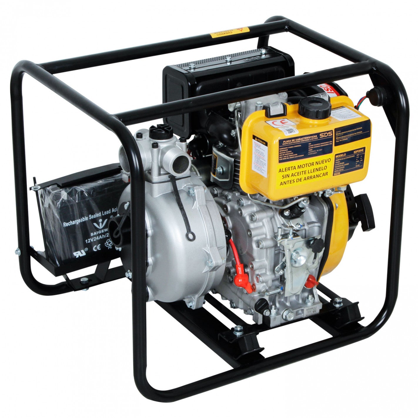 MOTOBOMBA DIESEL 2" Alta presion SDP20HE (SDP20HE) - SDS POWER