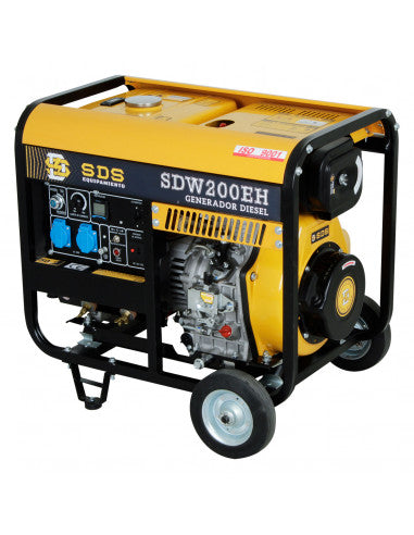 MOTOSOLDADORA DIESEL 200amp 3,0kW SDW200EH (SDW200EH) - SDS POWER