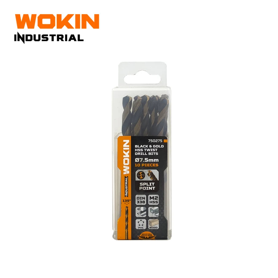 Broca M2 HSS 8.5mm 10 Piezas Wokin