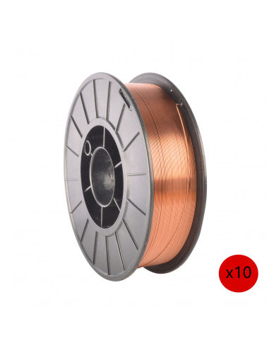 PACK 10 ROLLOS ALAMBRE E-70S 0,8 MM 5KG (SDS-ALR10-08) - SDS POWER