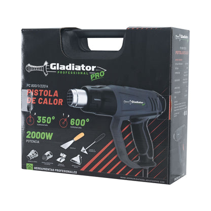 PISTOLA de CALOR 2000w PC 800K/220K