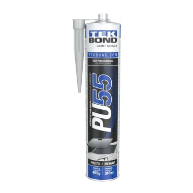 Sellador de Poliuretano PU 55 Negro 310ml Tekbond