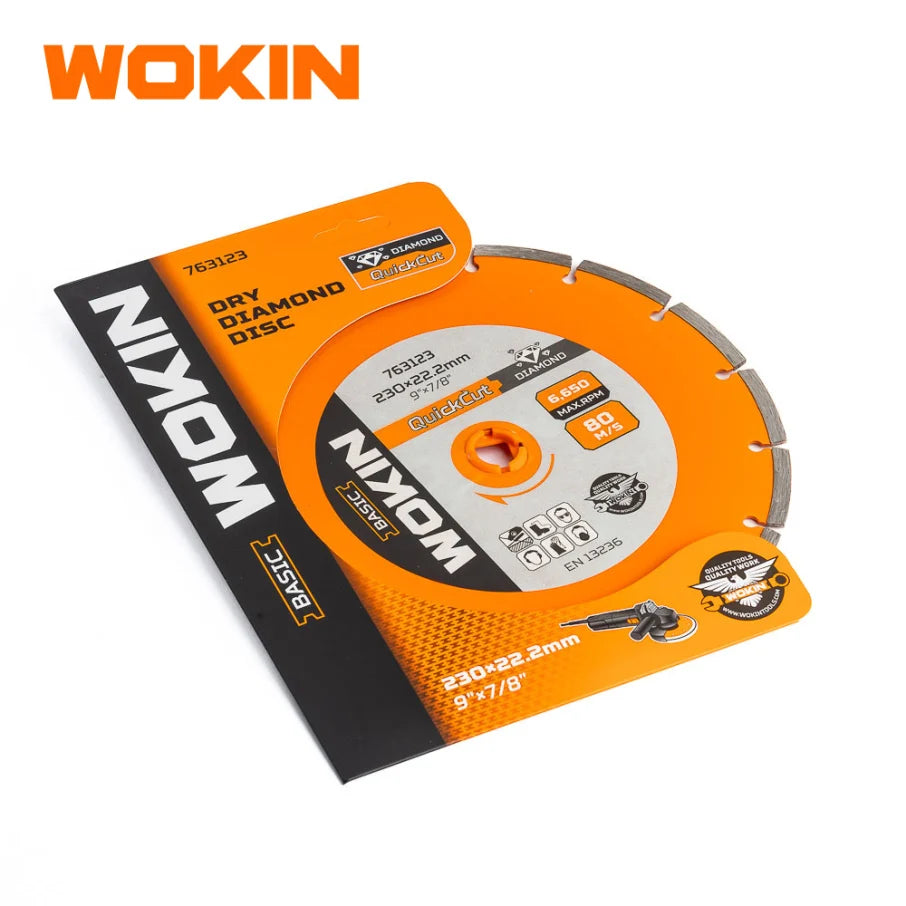 Disco Diamantado Seco 230(9")X22.2mm(7/8") Wokin