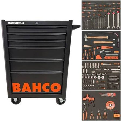 Carro Taller 6 Cajones Negro con 216 Herramientas BAHCO