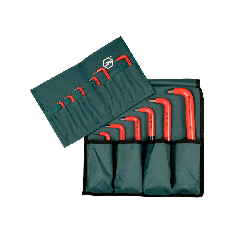 SET DE 12 LLAVES ALLEN AISLADAS A 1000V EN L. 1/16