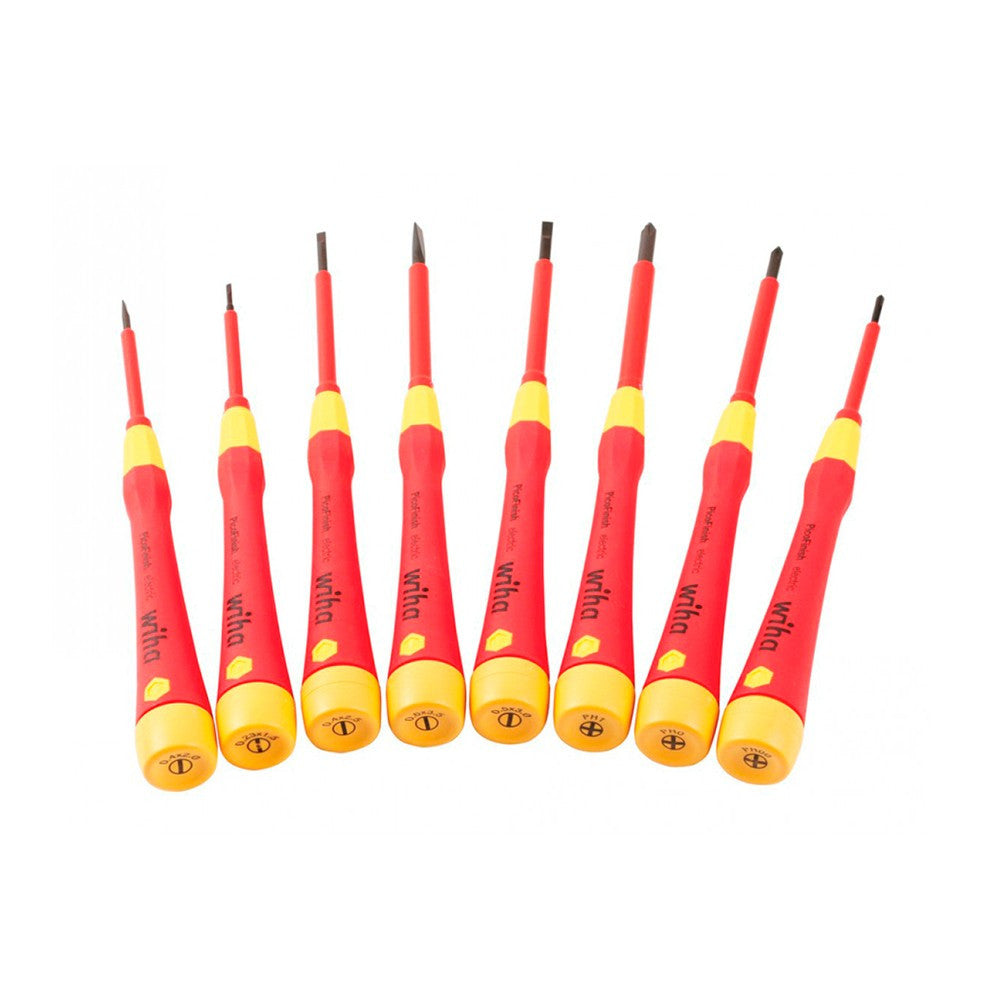 SET DE 8 destornillador PERILLEROS AISLADOS 1000VA WIHA