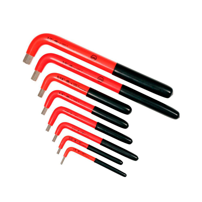 SET DE 8 LLAVES ALLEN AISLADAS A 1000V EN L. 1/8