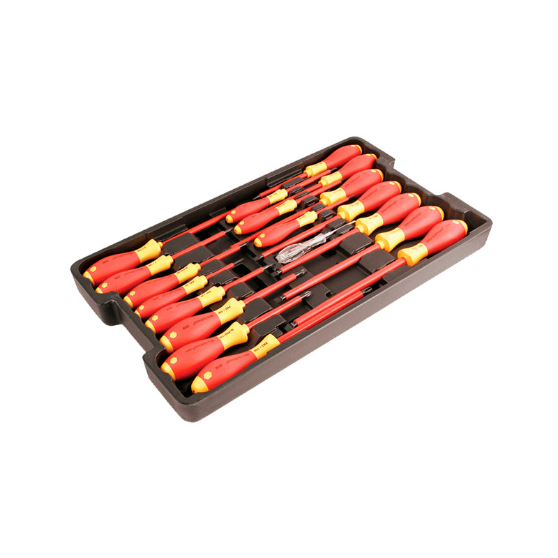 SET DE ATORNILLADOR AISLADO VDE 19 PCS  WIHA
