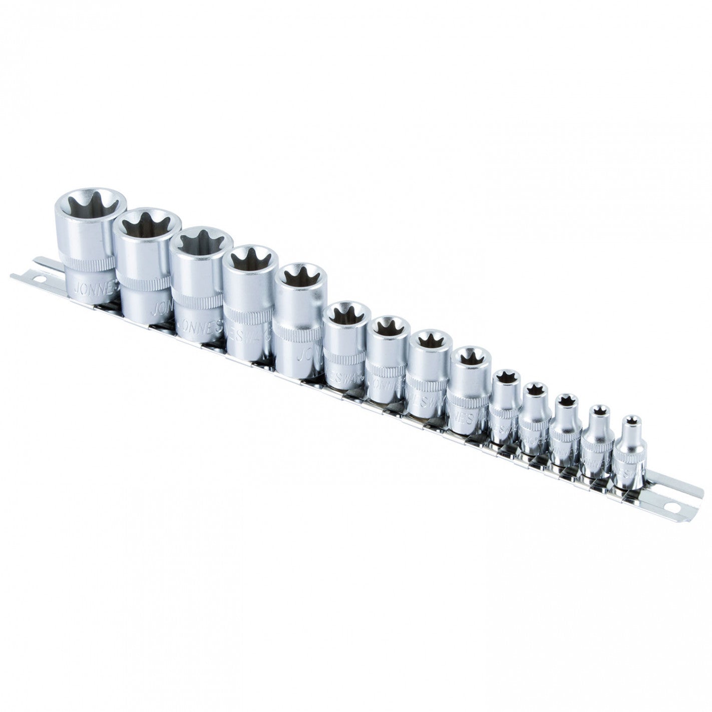 SET de DADOS TORX 1/4"-3/8"-1/2" 14 piezas S06H (S06H) - JONNESWAY