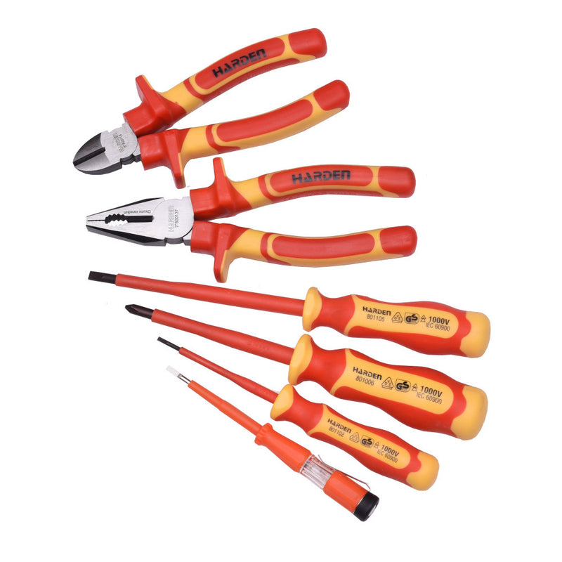 Set de herramientas aisladas 6 piezas 1000V VDE HARDEN