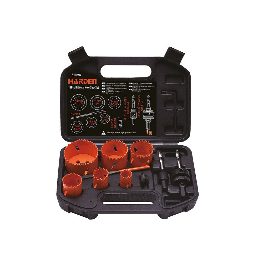 SET SIERRAS COPAS BI-METAL 11 piezas HARDEN