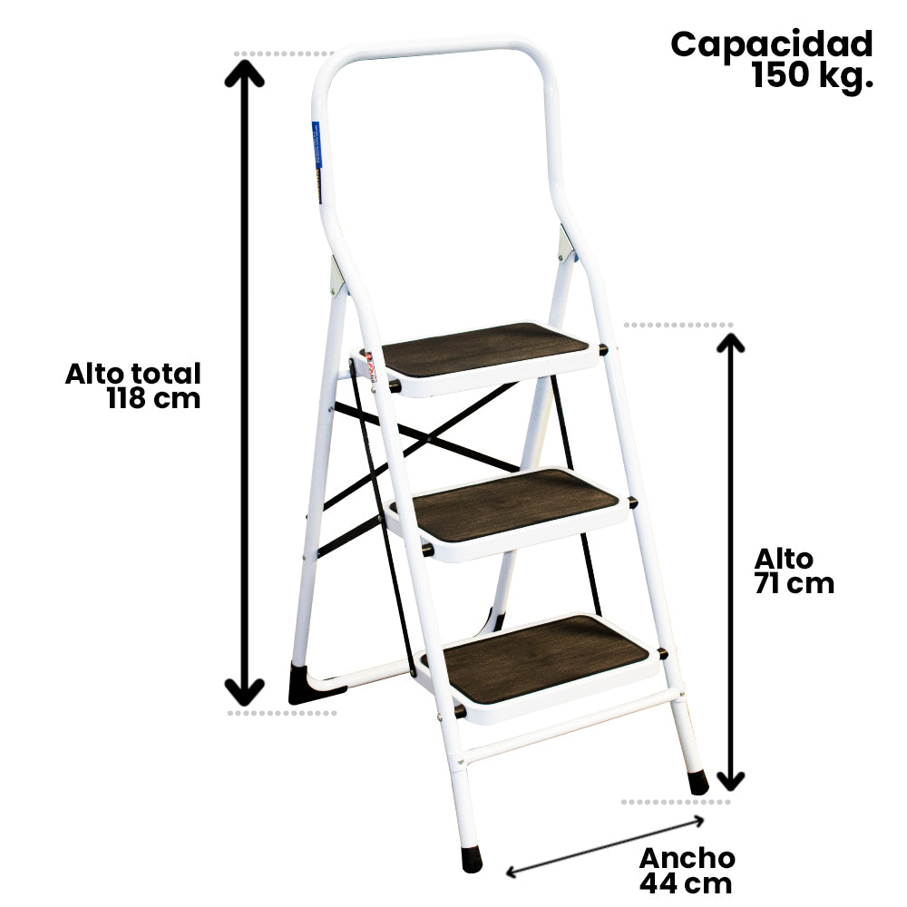 PISO ESCALERA PLEGABLE 3P CON ASA